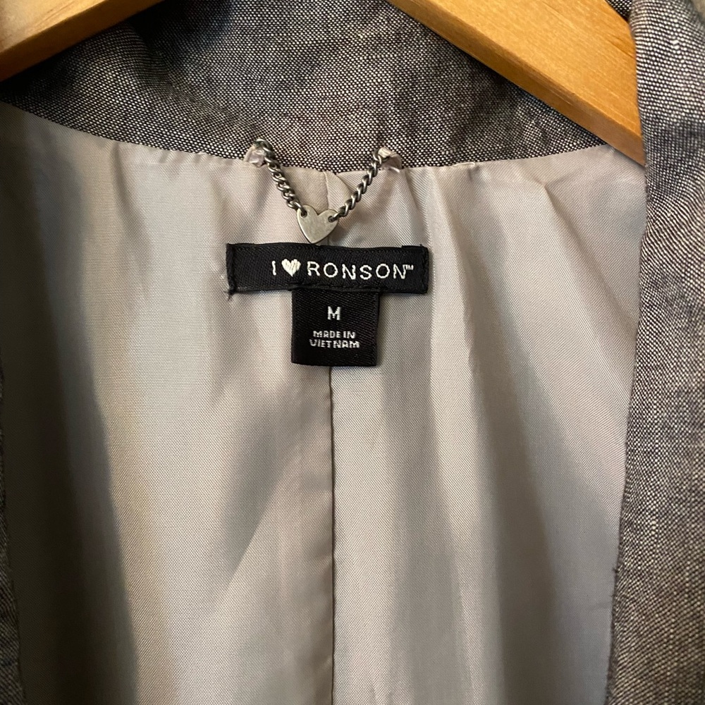 I Heart Ronson Linen Vest - Picture 2 of 7